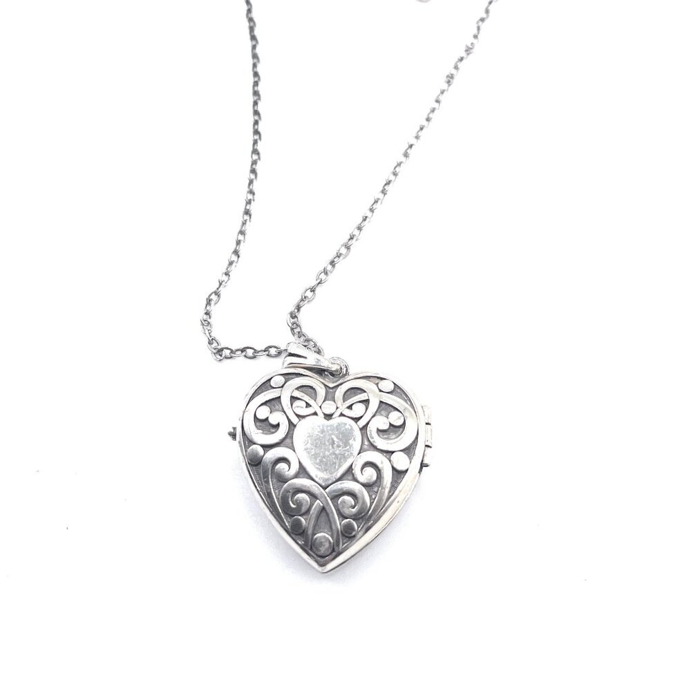 Brighton Sweet Memory Locket Heart Locket Necklace - 4054 - Picture 2 of 4